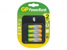 GP 充電寶2小時充電器連AA2500系列4粒充電池 PB550