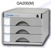 GLOBE GA200(M) 鋁塑三層有鎖桌上A4文件櫃_3M