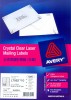 AVERY A4 全透明鐳射打印標籤 LABEL 10張裝