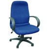Luxury 豪華型可後仰高背油壓扶手轉椅 629AG (藍色)