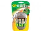 GP充電寶Quick3 8小時充電器連AA 2100系列充電池4粒 PB27
