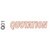 i Stamper 英文字彙原子印<可加墨> Q01 - QUOTATION